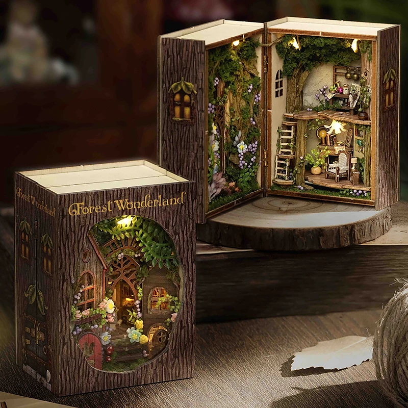 DIY Miniature Dollhouse Kits 3D Puzzles Handmade House Wooden Doll House With Furniture Building Toys For Xmas Gifts