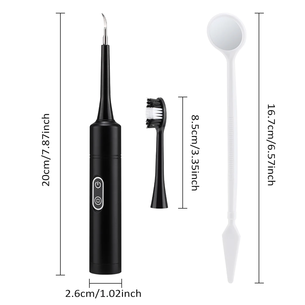Electric Dental Scaler with Teeth Brush Head Calculus Tartar Remover Vibration Teeth Plaque Cleaner Oral Care Improve Odor image 6