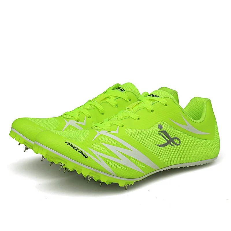 Power Wind Men’s and Women’s Performance Sprint  Spikes Track and Field Short Mid Distance Running Training Shoes 810