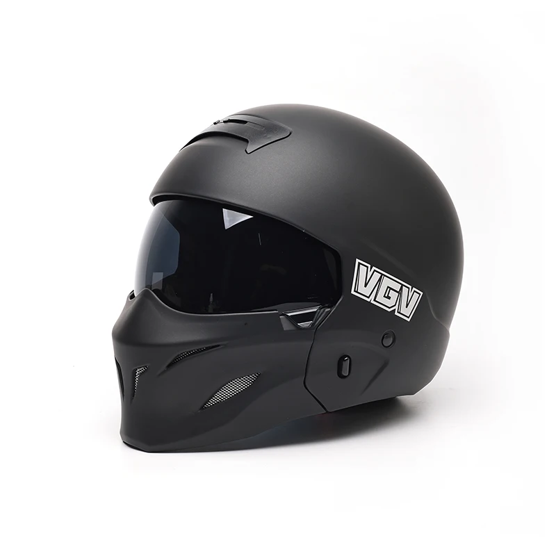 

VGV Scorpion Multi-Purpose Detachable Helmet Motorcycle Locomotive Personality Half Predator Helmet All seasons modular fullface