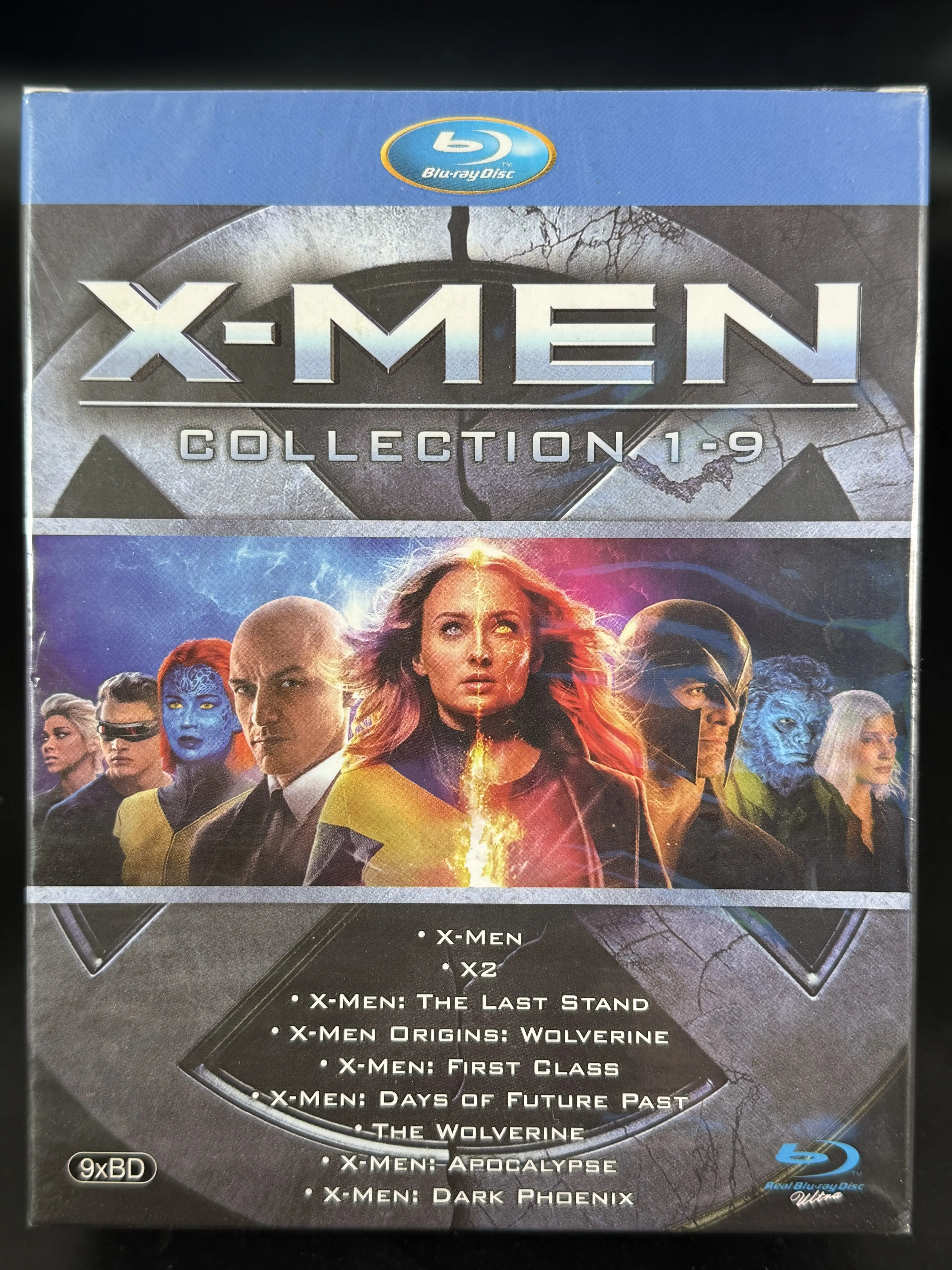 

Brand New BD Blu-ray High Definition X-Men Movies Collection Vol 1–9 9-Disc Set English and Mandarin Audio with Chinese