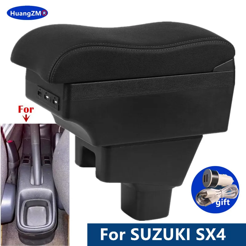 Podłokietnik samochodowy do SUZUKI SX4 Podłokietnik do SUZUKI SX4 Schowek Dedykowane części modernizacyjne Akcesoria samochodowe do wnętrza