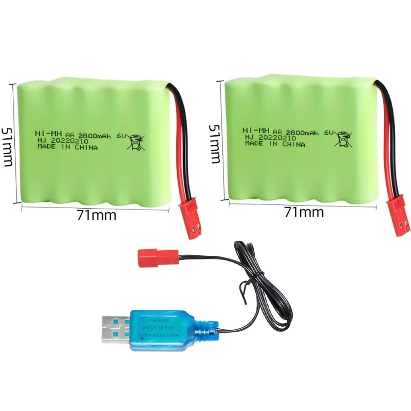 6V 2800mAh NiMH AA bateria/6V USB para R/C stunt carros R/C caminhões R/C barco/R/C tanque Crianças controle remoto Brinquedos Veículo