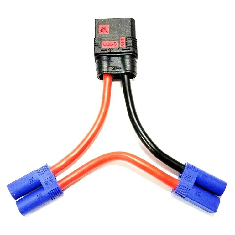 5PCS QS8-S 시리즈 안티 스파크 케이블 여성용 QS8 커넥터 남성용 TRX XT60 XT90 EC5 플러그 RC UAV 드론 하네스 플라스틱 소재