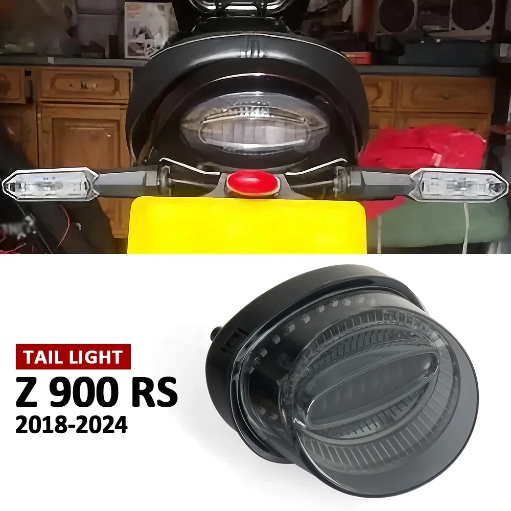 

New Taillight Motorcycle LED Rear Warning Brake Light Waterproof Tail Light For KAWASAKI Z900 RS Z 900 RS Z900RS 2018-2024