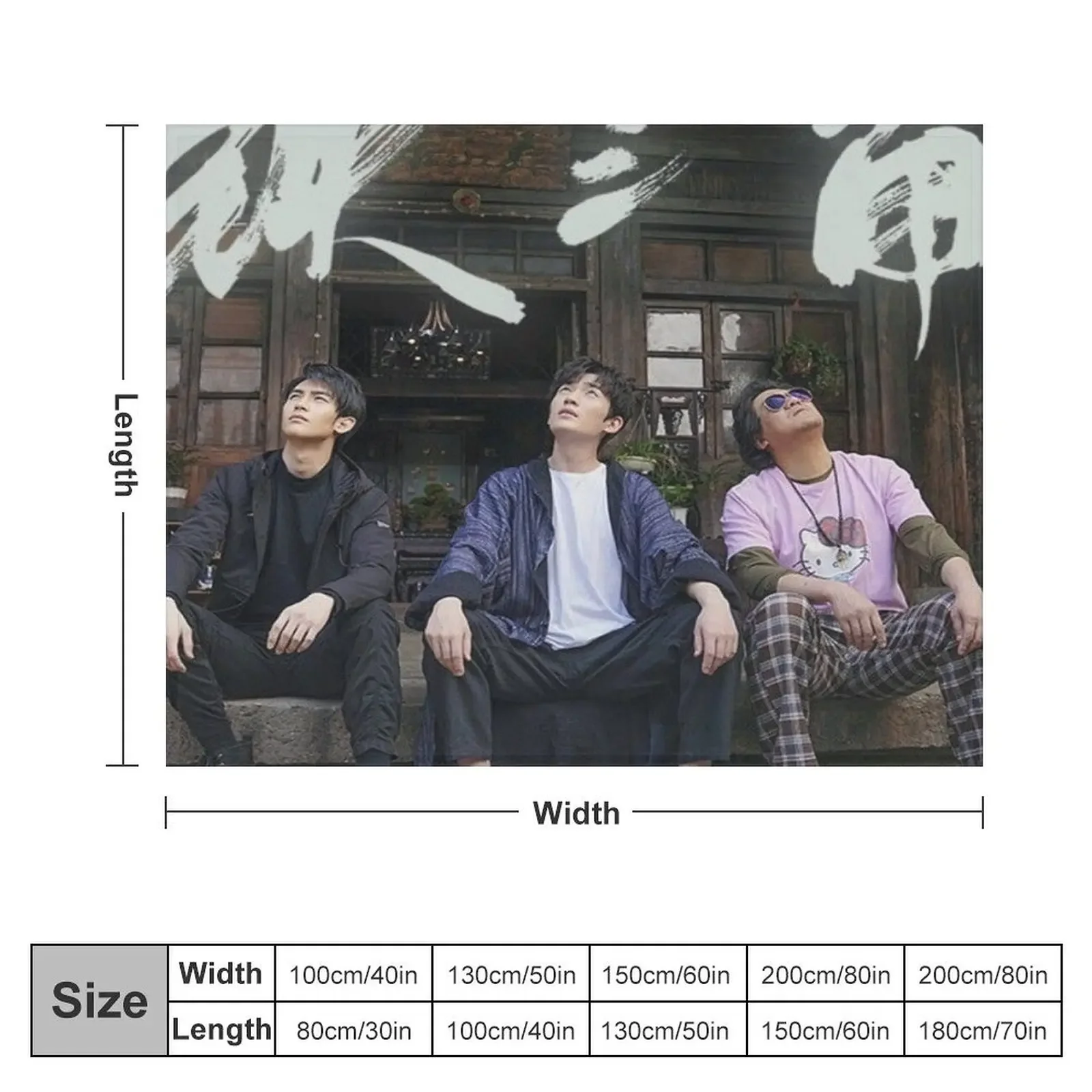 zhang qiling, wu xie, pangzi, the lost tomb reboot Throw Blanket Hair Winter beds Softest Blankets