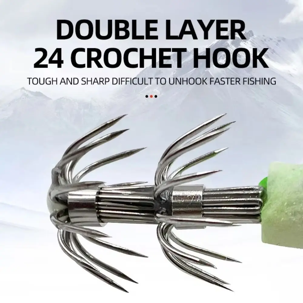 5 قطعة توهج في الظلام مضيئة الحبار الصيد إغراء عيون ثلاثية الأبعاد الملونة خشبية الروبيان الطعم طبقة مزدوجة هوك UV رد الفعل