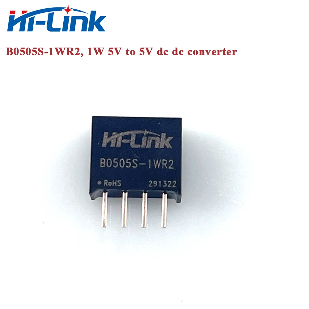 Free Ship Hi-Link 10pcs/Lot 1W DC DC Converter 5V to 5V 200ma with Single Output B0505S-1WR2