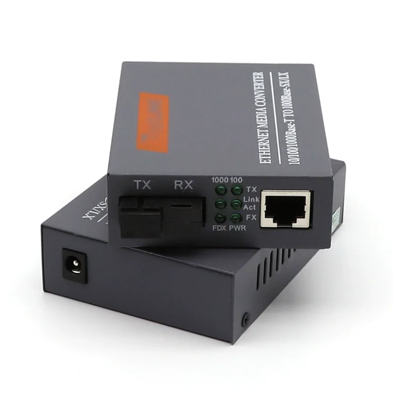 

1pair HTB-GS-03 10/100/1000M 20KM Simplex mode Fiber Optic RJ45 Enternet Media Converter Netlink fiber optic transceiver