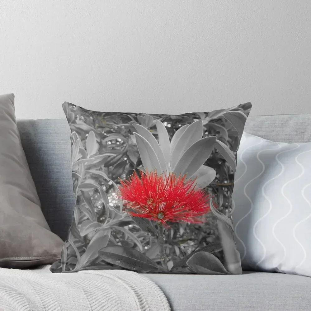 

Pohutukawa Throw Pillow Ornamental Pillow Christmas Pillows Decorative Cushion Cover Cushions For Children pillow