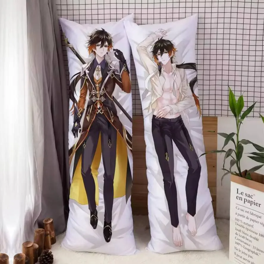 

Игра аниме Genshin Dakimakura Impact Hing дизайн с принтом длинная наволочка для тела чехол бойфренд домашнее постельное белье 150X50 см
