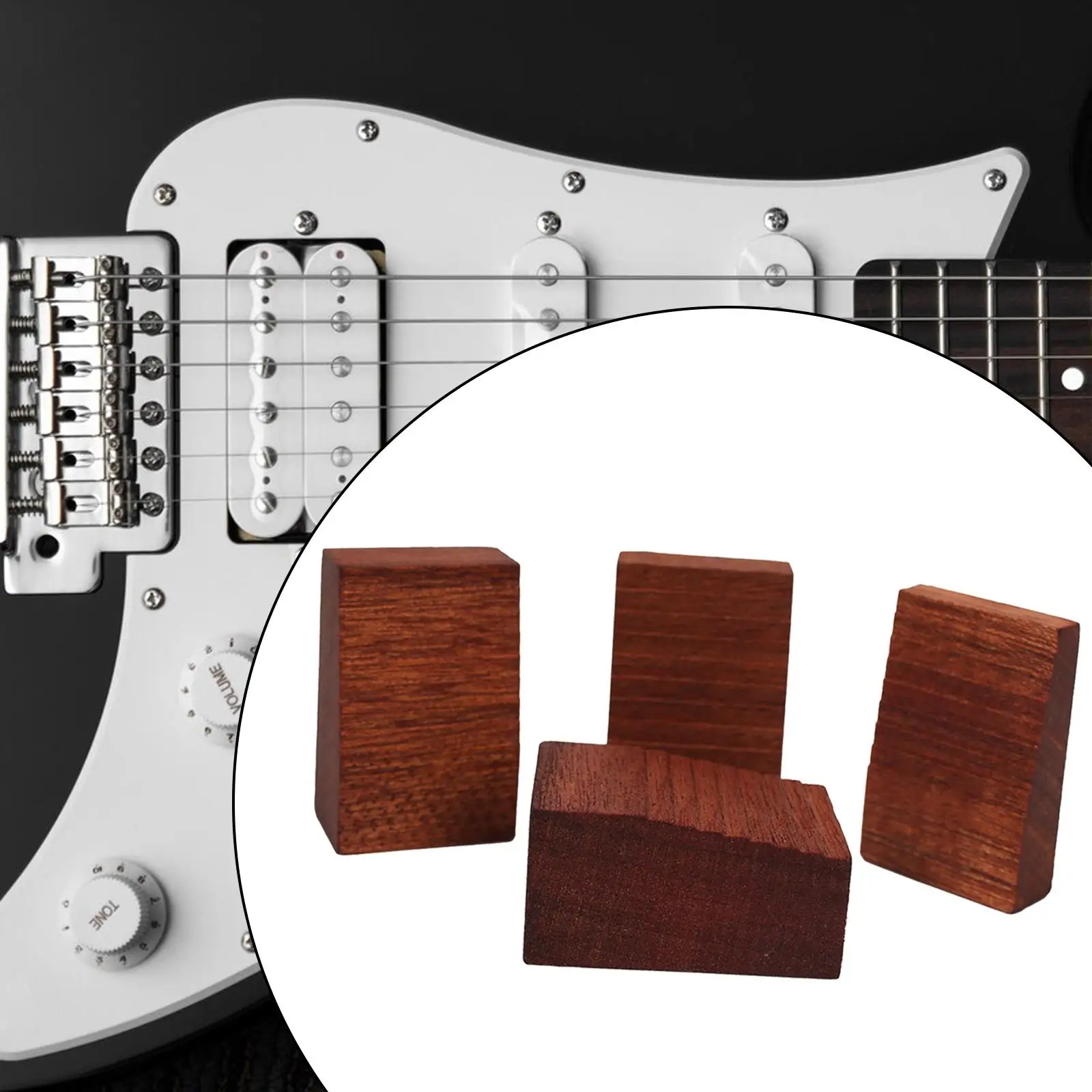 Bloques de configuración de trémolo, deslizador de trémolo, piezas de instrumentos musicales, accesorios ligeros para guitarra eléctrica, reemplazo de herramienta Luthier de madera