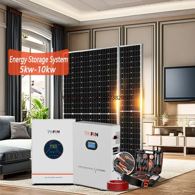 10kVA Off-Grid Home Solar Energy System Kit 10 KW Solar Power System with Battery storage for Remote Areas