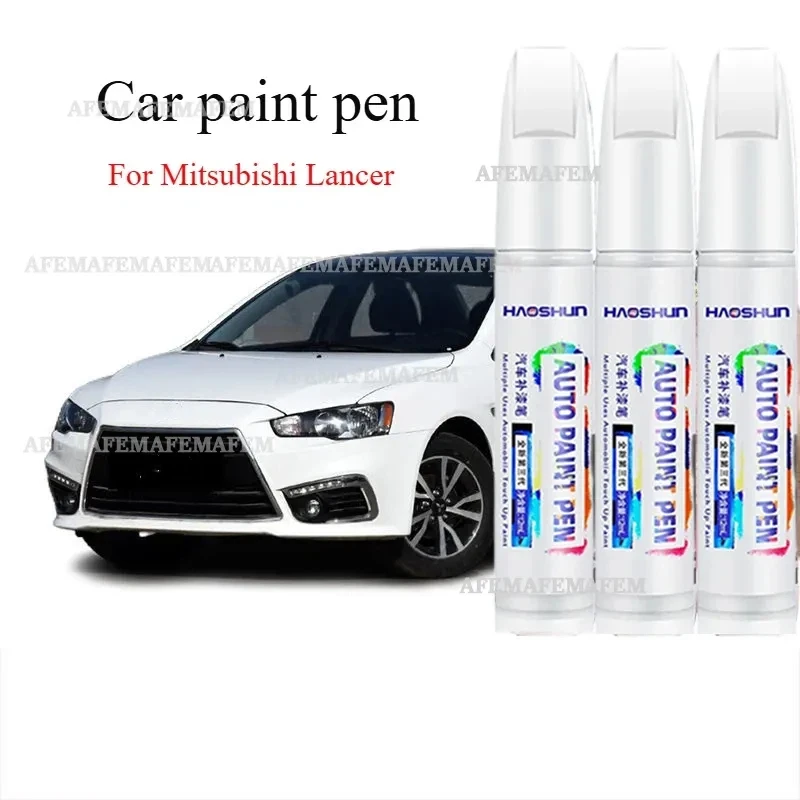 For Mitsubishi Lancer Evolution Car Paint Pen black and white scratch repair artifact original  dazzling red For Car Scratches