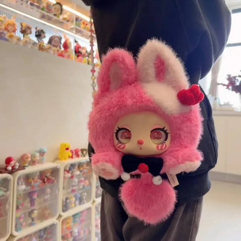 New Genuine Liila Cotton Candy Rabbit Bag Series Blind Box Vinyl Plush Bag Kawaii Mystery Box Crossbody Bag Girl Birthday Gifts view 3