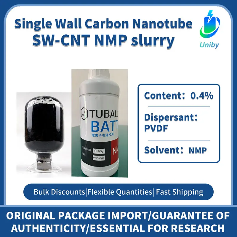 أنبوب نانو كربوني أحادي الجدار 0.4% NMP مع PVDF كمتفجر للوكيل الموصل الليثيوم أيون
