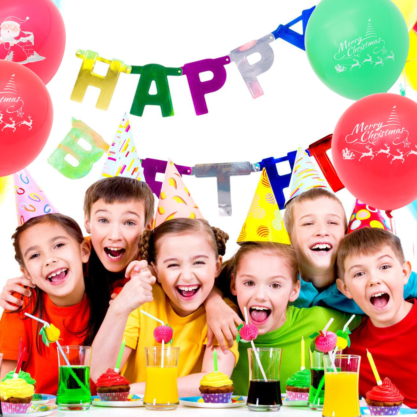 20 قطعة من بالونات الأيائل لتزيين عيد الميلاد من اللاتكس لتزيين الحفلات