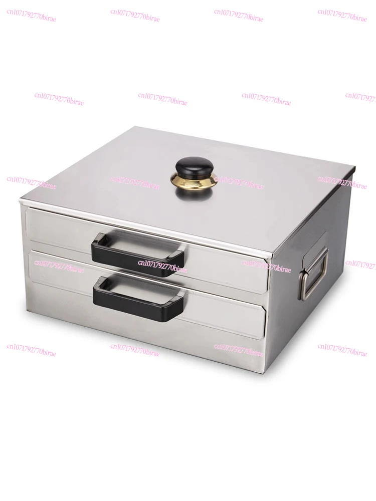 

Double-Layer Quick Steam Intestinal Powder Machine - 3L Drawer Steamer with 2 Trays - 15min Fast Dim Sum Cooking