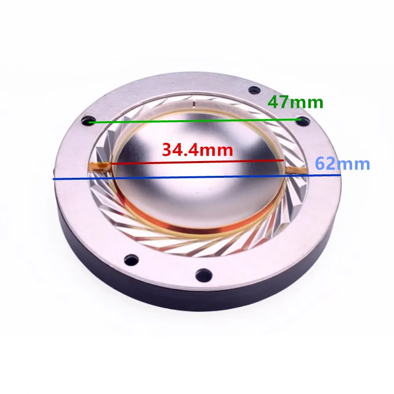 1PC Tweeter Speaker Voice Coil 34.4mm Titanium Diaphragm Repair Kit Treble Horn For Home Theater Professional Audio Mixer DJ