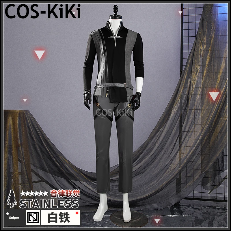 COS-KiKi Arknights 스테인레스 2024 앰비언스 SYNESTHESIA 게임 세트 멋진 유니폼 코스프레 코스튬 할로윈 파티 복장