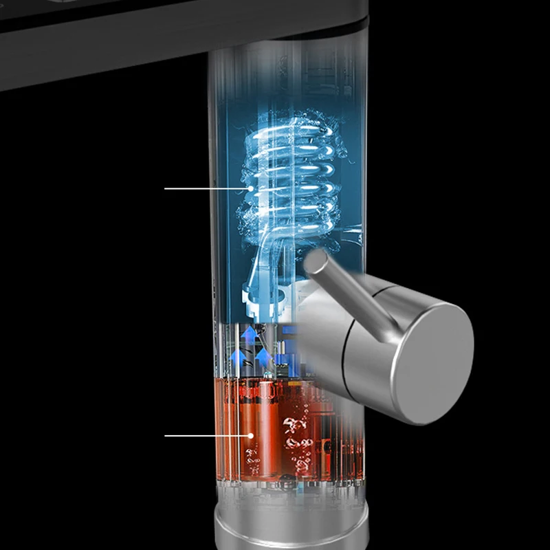 Imagem -05 - Torneira Termostática Inoxidável com Display Digital Torneira de Água Fria e Quente Misturador de Lavatório Doméstico Banheiro e Cozinha Novo