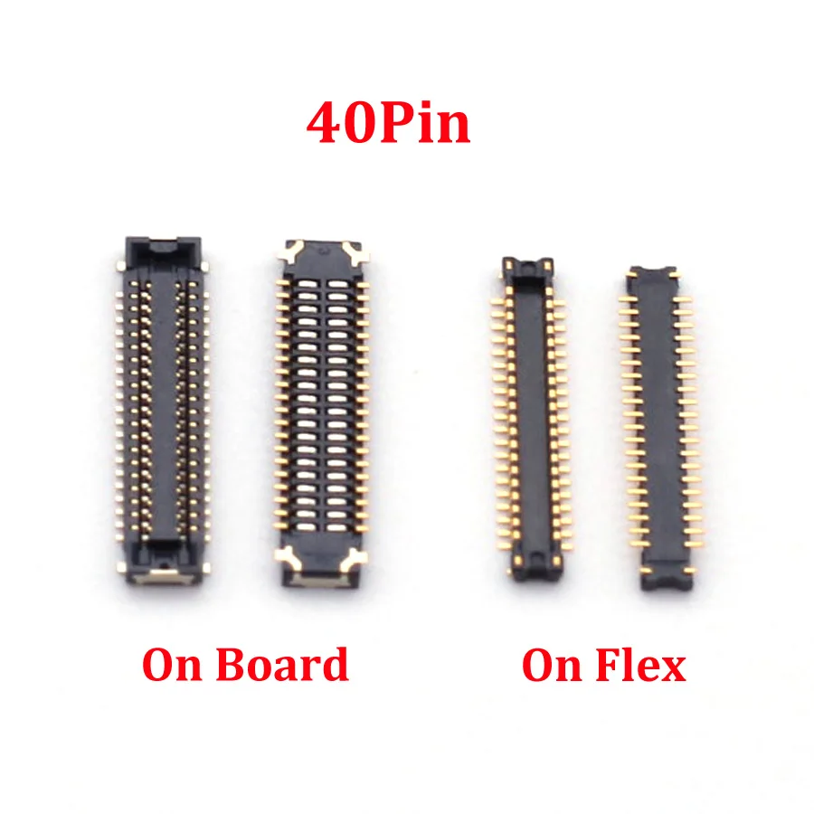 10Pcs LCD Display FPC Flex Connector For Huawei P9 Nova 7SE 5T 4E 4 3 Screen Port Plug On Board 40pin