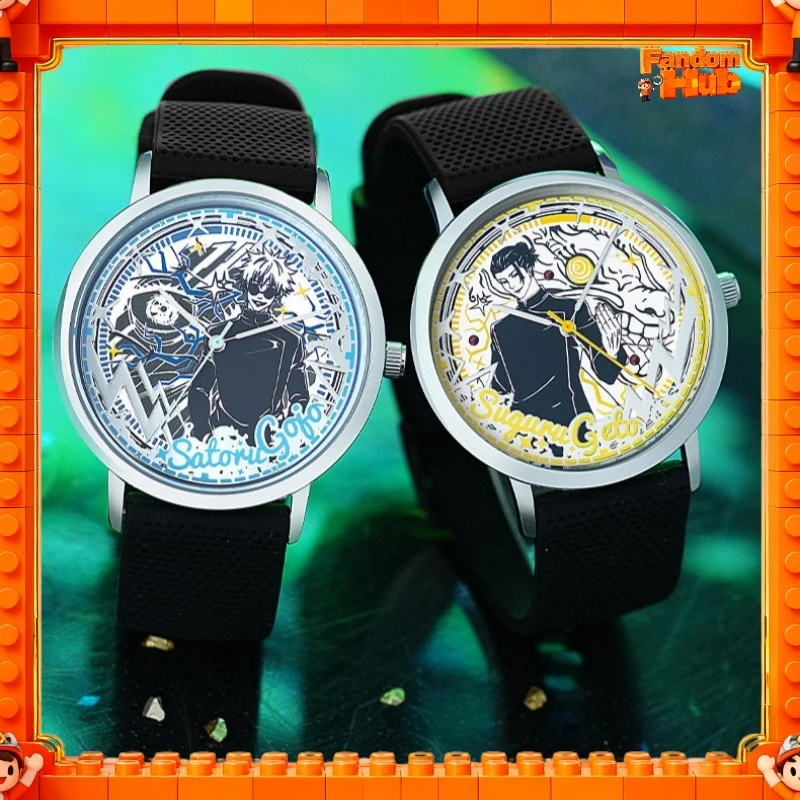 

Оригинальные часы Lucky Stone Jujutsu Kaisen с изменяющим цвет циферблатом, аниме-часы, кварцевые наручные часы для студентов, подарок для фанатов