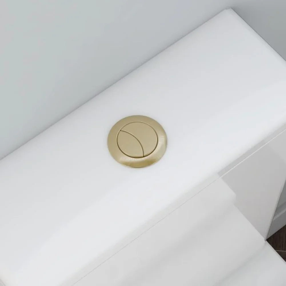 38mm Przycisk spłukiwania toalety Szczotkowany mosiądz Przycisk toalety Łazienka Łatwy w montażu Elegancki design Utrzymuje higienę