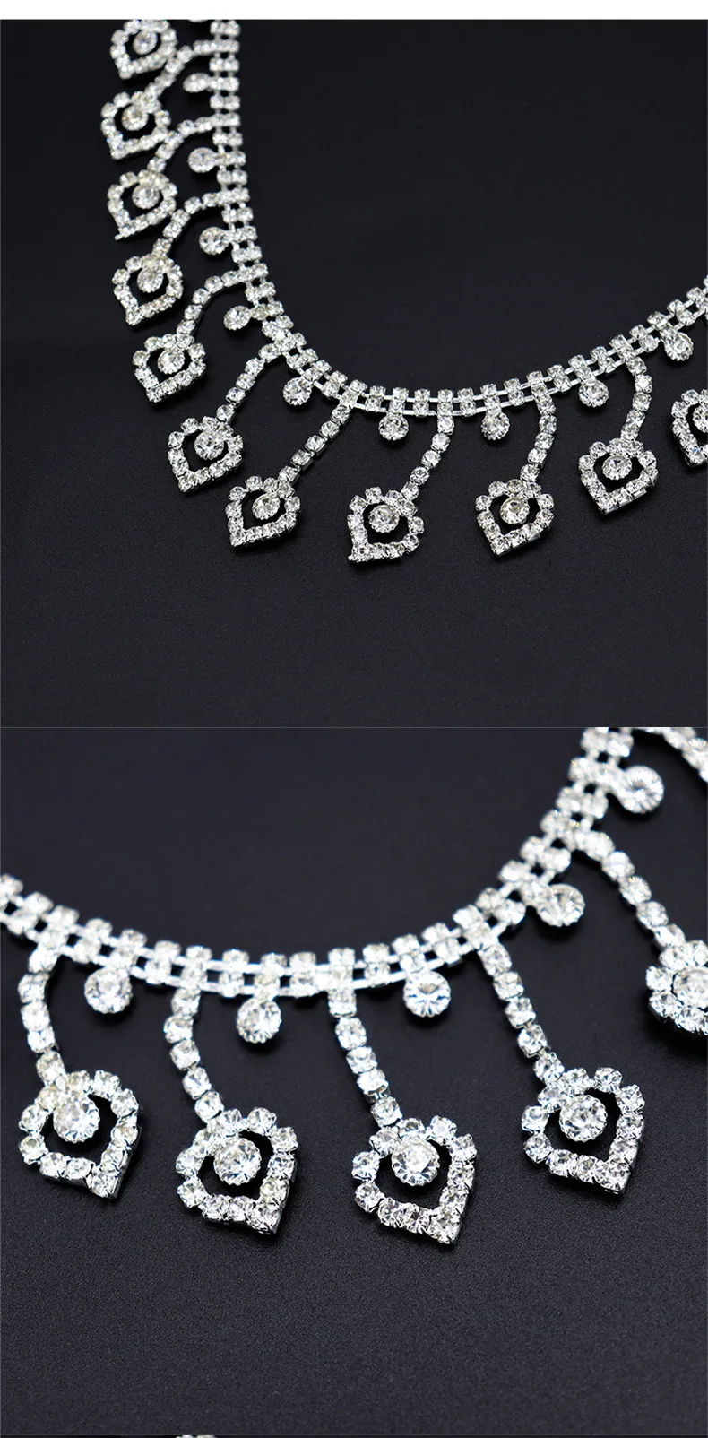 10 Meter Strass-Quastenband Funkelndes Kristallglas-Diamantband DIY Kunsthandwerk Hochzeitsgeschenke Dekoration Strass-Kette – Detail 3