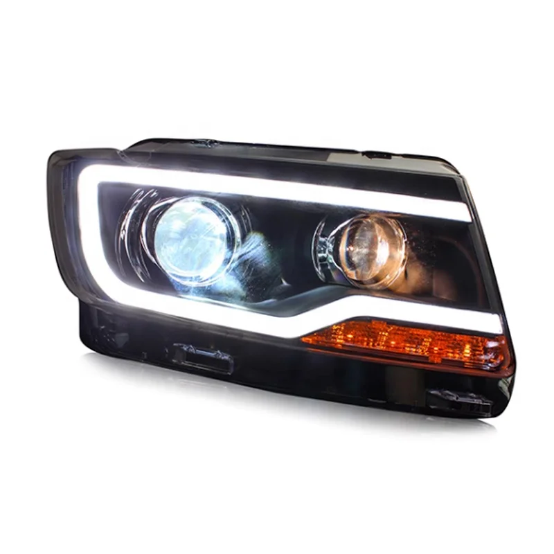 For Jeep Compass Headlight 2012-2016 Grand Cherokee Emitting Diode Headlight DRL Hid Bi Xenon Beam Accessories