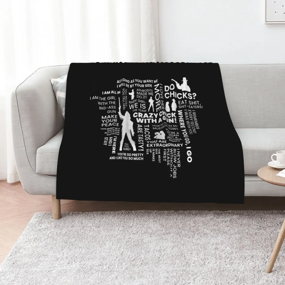 Wynonna Earp Word Cloud Throw Blanket funny gift Sofas warm winter wednesday Blankets For Baby Beach Blankets
