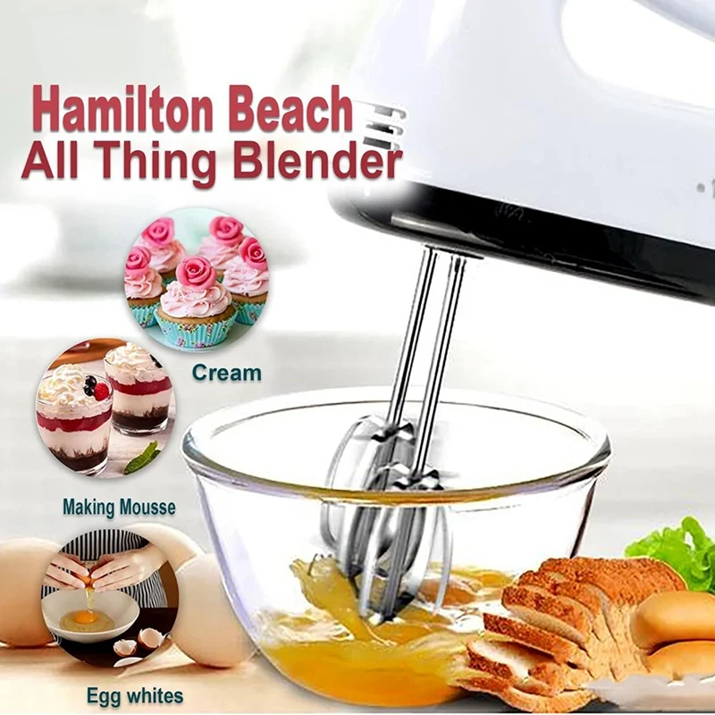 Batedores misturador de mão para Hamilton Beach, misturador de mão, substituição Blades Attachment, 62692, 62695V, 64699, 62682RZ, 4 Pack