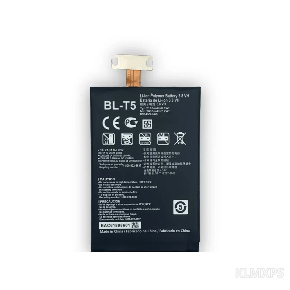 Mobile Phone Replacement Battery Repair BL-T5 2100mAh For LG Nexus 4 Compatible E960 E975 E973 E970 E971 F180 F180L Fl80K F180S