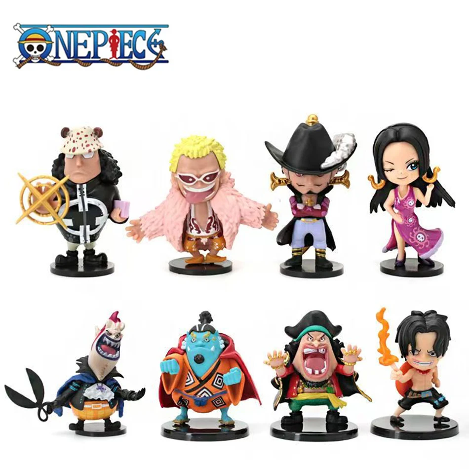 

8 шт. аниме цельные фигурки модель куклы игрушки милый Луффи Ока Шичибукай Ace Боа Хэнкок Jinbe коллекция игрушек полный набор горячая распродажа