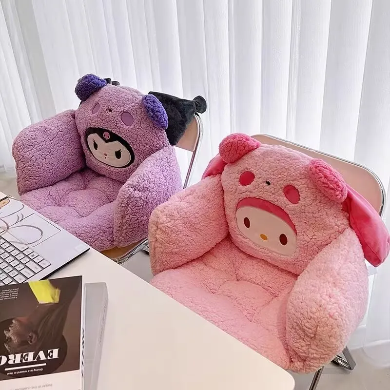 

Kawaii Sanrio Comfortable Kuromi My Melody Seat Cushion Warm Buttocks Hello Kitty Stuffed Anime Cinnamoroll Back Sitting Cushion
