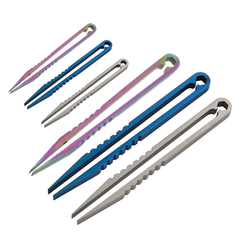 EDC Titan Pinzette Clamp Pick Up Clip Präzise Griff Fisch Knochen Greifen Splinter Haar Entfernung Remover Augenbraue Zange Make-Up-Tool