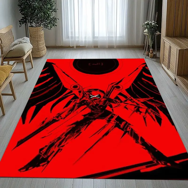 3D Murder Drones Uzi N Cyn Cartoon Area Rug,Soft Non-Slip Carpet Mat for Living Room Bedroom Playroom,Sofa Floor Rug,Home Decor