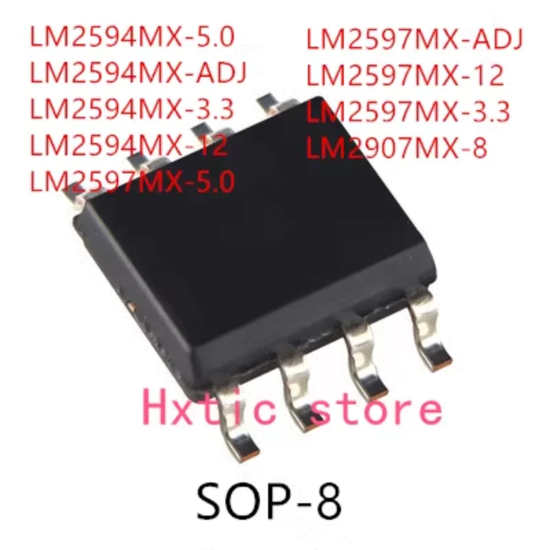 10PCS LM2594MX-5.0 LM2594MX-ADJ LM2594MX-3.3 LM2594MX-12 LM2597MX-5.0 LM2597MX-ADJ LM2597MX-12 LM2597MX-3.3 LM2907MX-8 IC