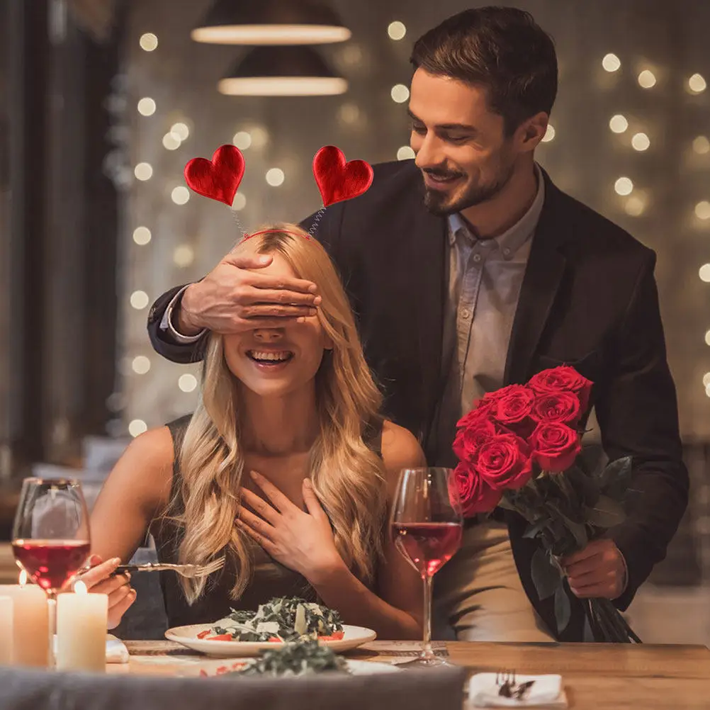 

2 шт. повязки на голову в форме сердца, аксессуары для волос на День святого Валентина, романтические праздничные украшения для волос, повязки для волос на свадьбу, вечеринку, для девочек и женщин