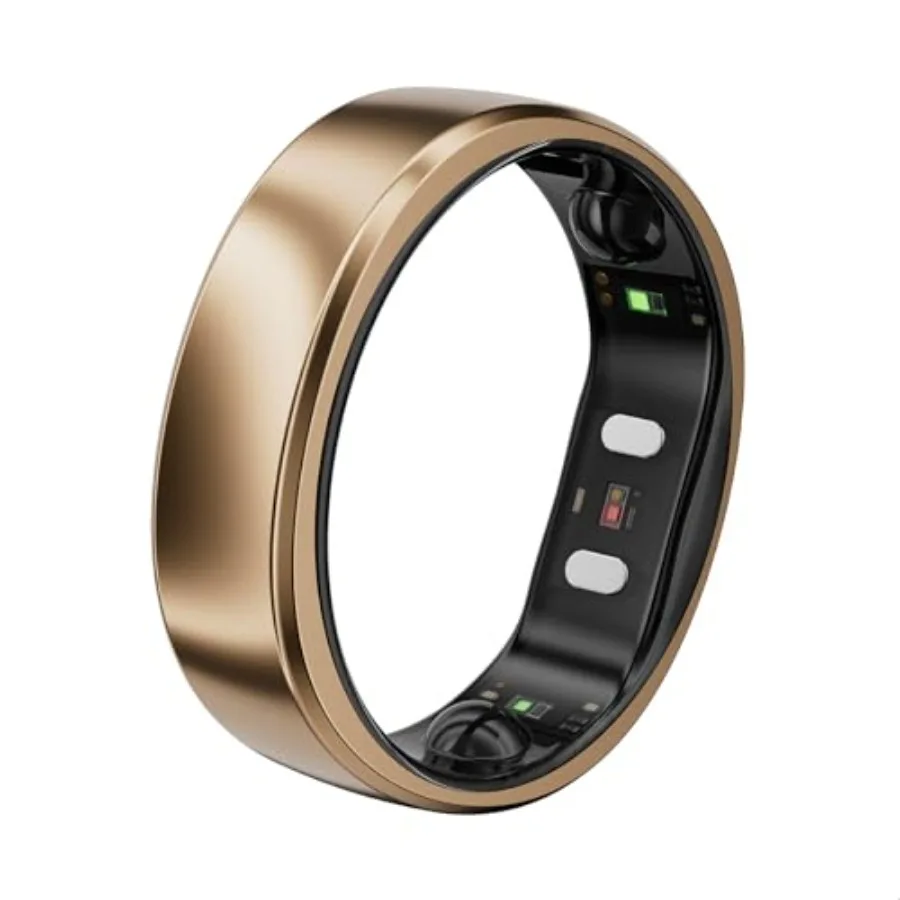 

Gen 2 Air Ultra-Thin AI Smart Ring 10-Day Battery Life Fitness/Sleep/Stress/HR Tracker for WomenandMen No App Fee for Standard