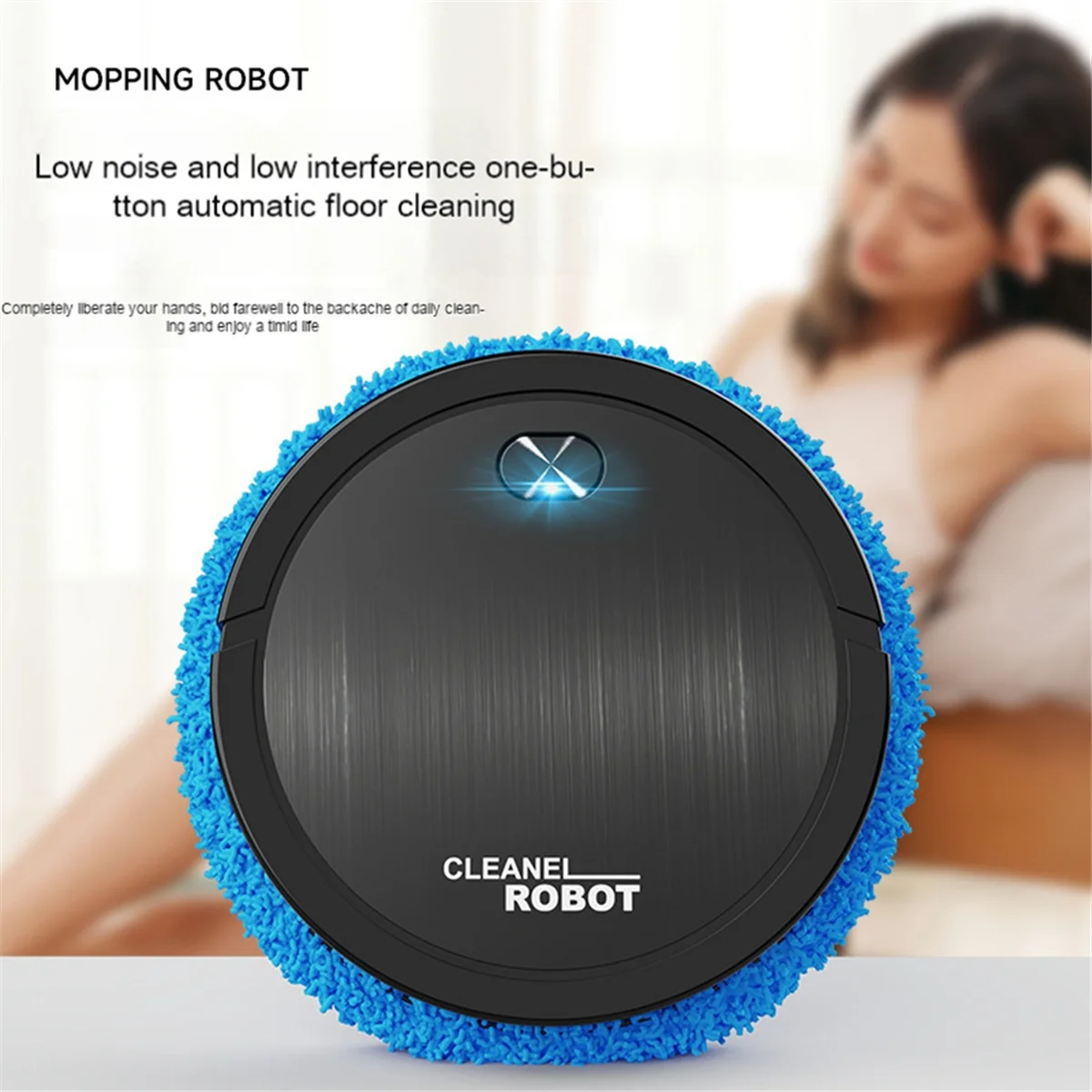 Intelligent Mopping Robot Household Wet and Dry Mopping Machine Portable Rechargeable Cleaning Machine Vacuum Cleaner-B