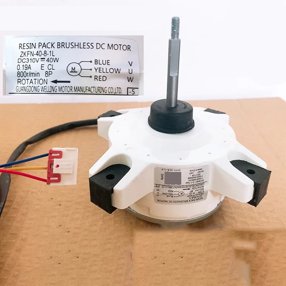 ZKFN-40-8-1L Brushless DC Motor For Air Conditioning Motor Outdoor Cooling Fan Motor Replacement Part Reverse Rotation
