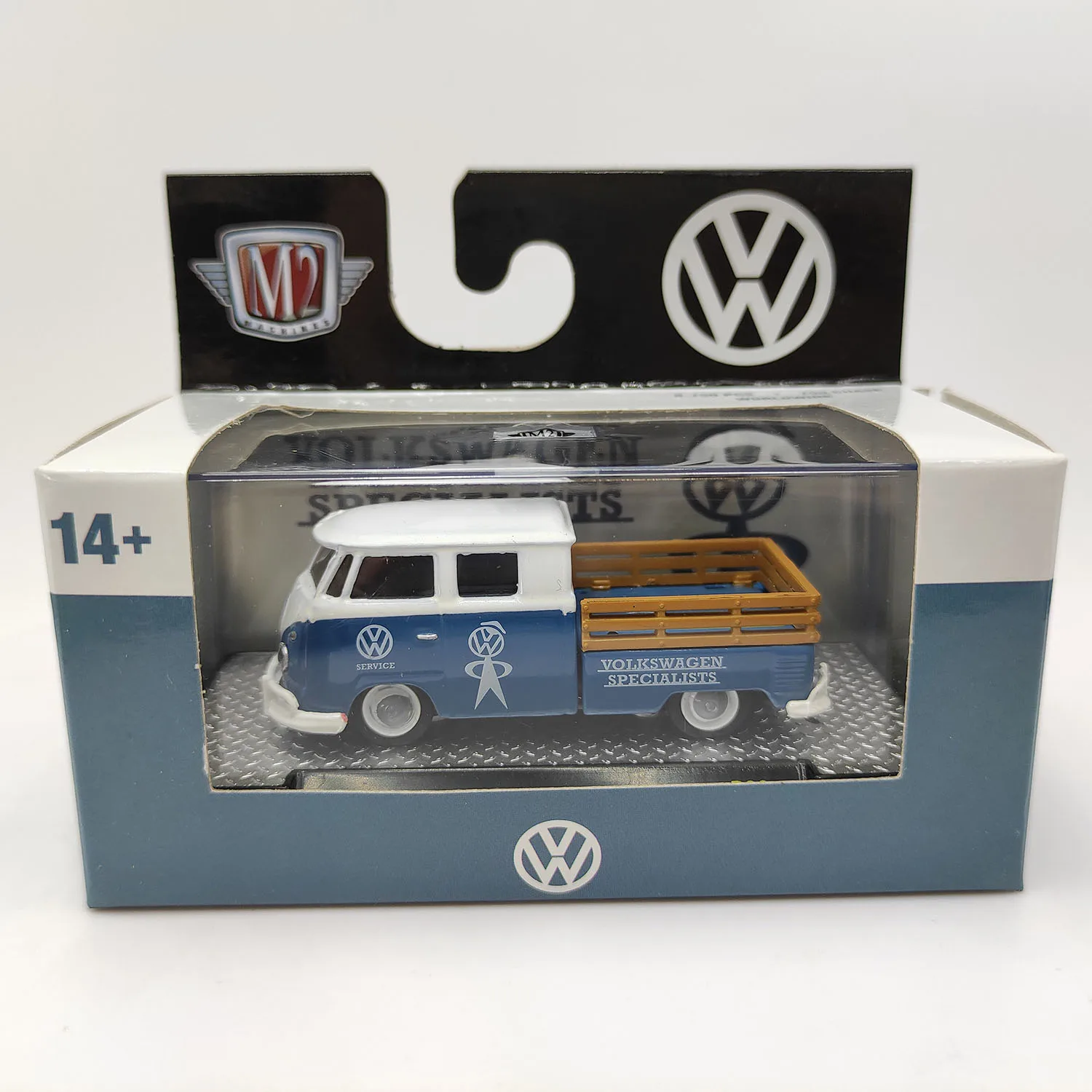 ダイキャスト M2 1/64 スケール 1961 VW トラック合金車モデルグッズおもちゃギフトお土産ディスプレイ飾り