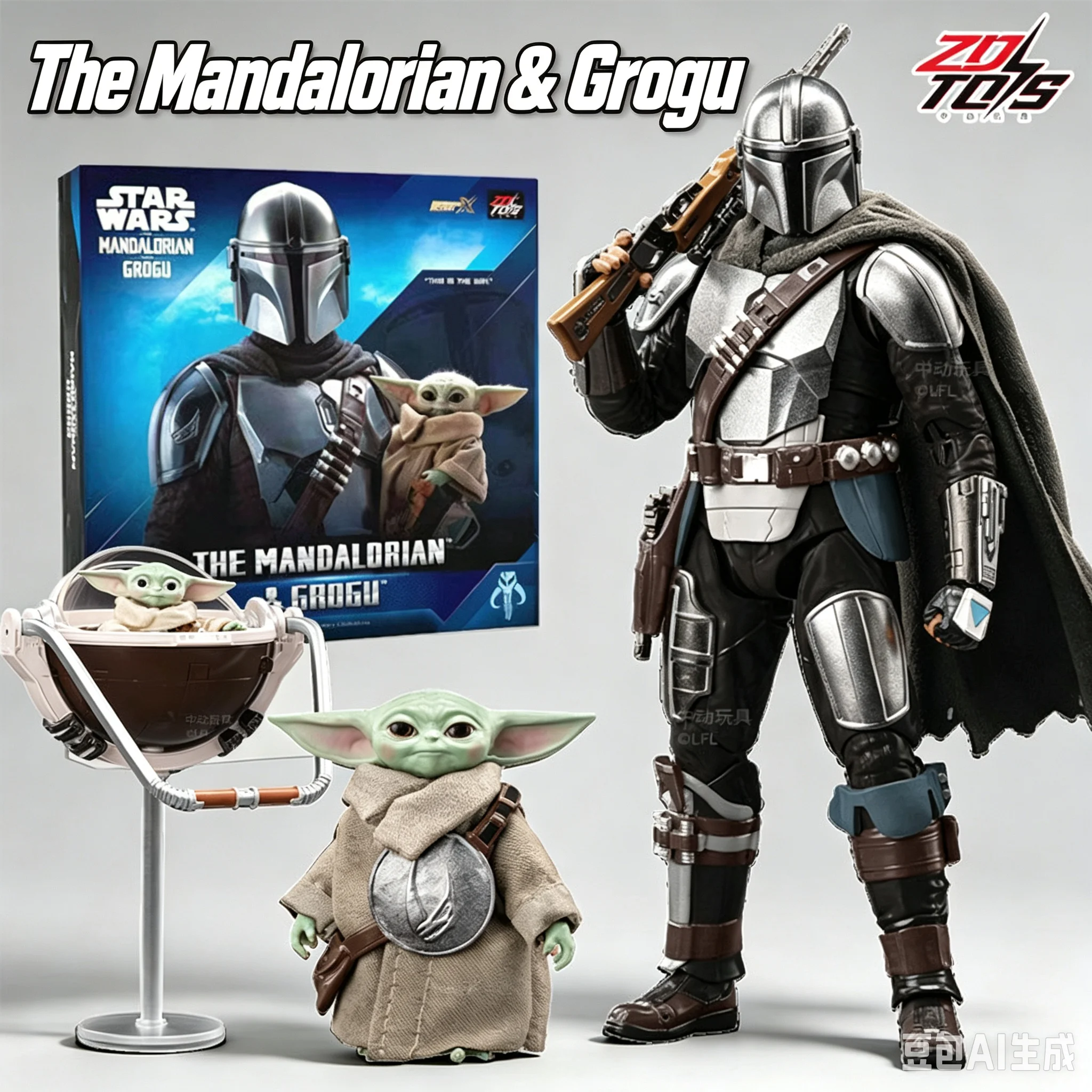 純正zd-toys-スターウォーズ-マンダロリアン-グロッグ-アクションフィギュア-可動関節付き-コレクタブルモデル-ドール-デスクトップディスプレイ-ギフトトイ