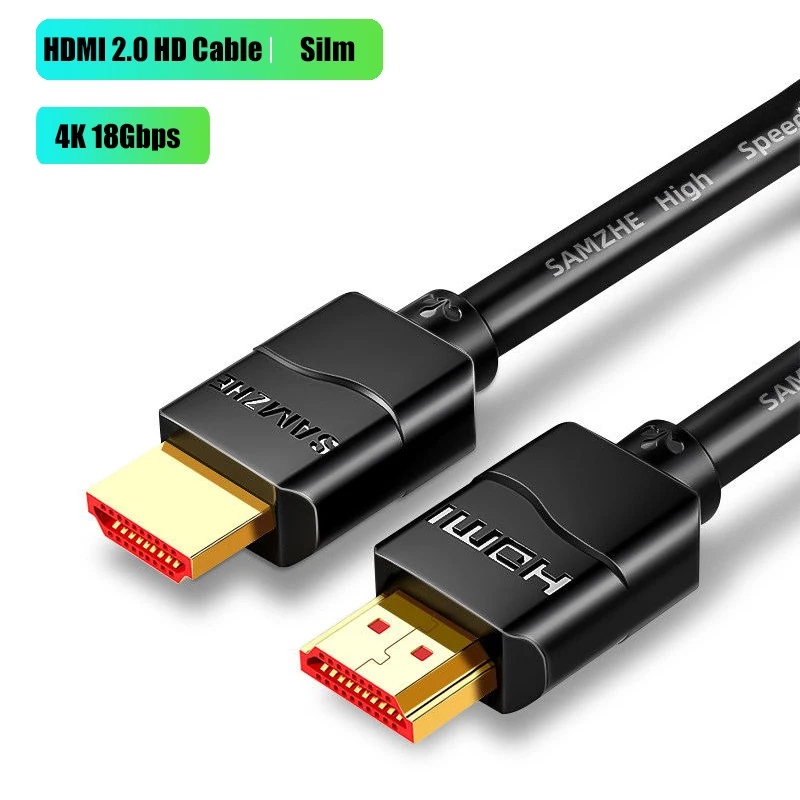 Samzhe Hdmi 2.0 Kabel 4K/60Hz 18Gbps Hdmi Digitale Kabels Hdmi 2.0 Kabel Splitter Voor HDR10 + PS5 Schakelaar Kabel Hdmi 2.0