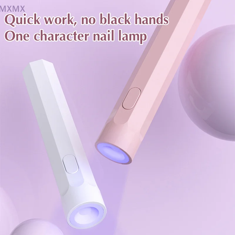 Portable Handheld Mini Nail Lamp For Gel Polish Quick Dry Flashlight Pen USB Nail Dryer Machine UV LED Nail Lamp