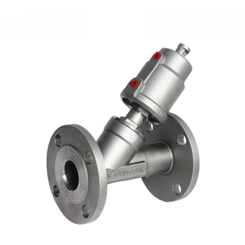 صمام لولبي For Stainless Steel Flanged Angle Seat Valve, Steam DN50 Solenoid Valve Angle Fitting الماء والبخار — تفصيل 3