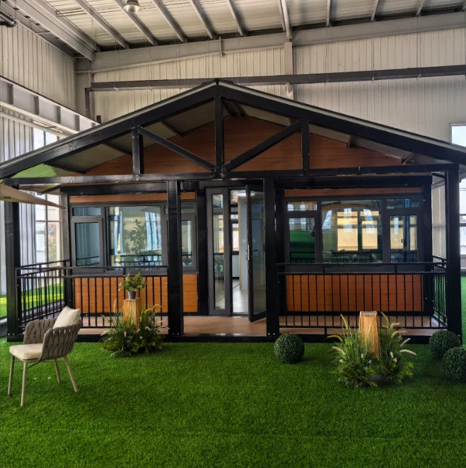 Customized Luxury Modern Design Yard Expandable Container House Garden Villa 2 Bedroom Prefabricated Homes Flat Pack Portable Pr