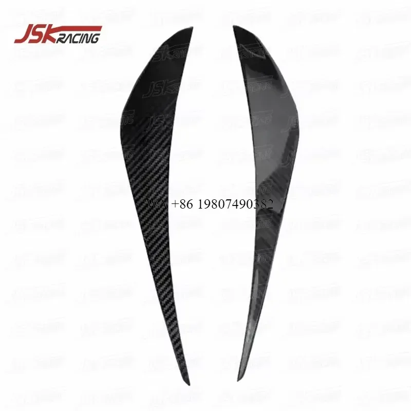 Wmwmnu Dry Carbon Fiber Front Bumper Canards Splitter for 720S 2017 2018 2019 Car Body Kit Lip Spoiler Accessories