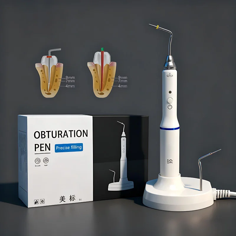 

Беспроводная стоматологическая ручка Gutta Percha с 3-секундным нагревом, система наполнения корневых каналов с 2 наконечниками и функцией резки